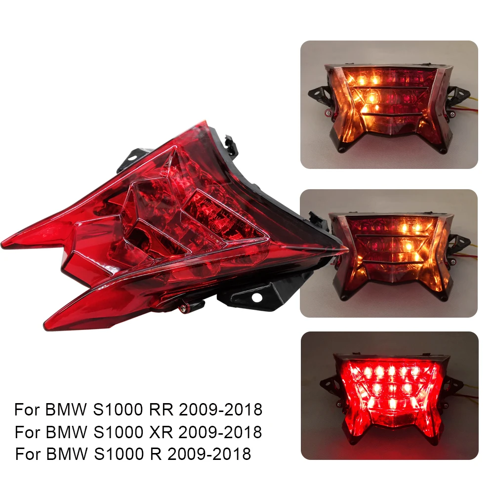

Motorcycle LED Rear Tail Light Brake Turn Signal Integrated Lamp For BMW S1000R S1000XR S1000RR 2009 2010 2011 2012-2018