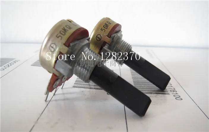 

[BELLA] NOBLE imported Japanese A50K single joint stereo speaker amplifier volume potentiometer handle length 25MM Axle 3 feet-2