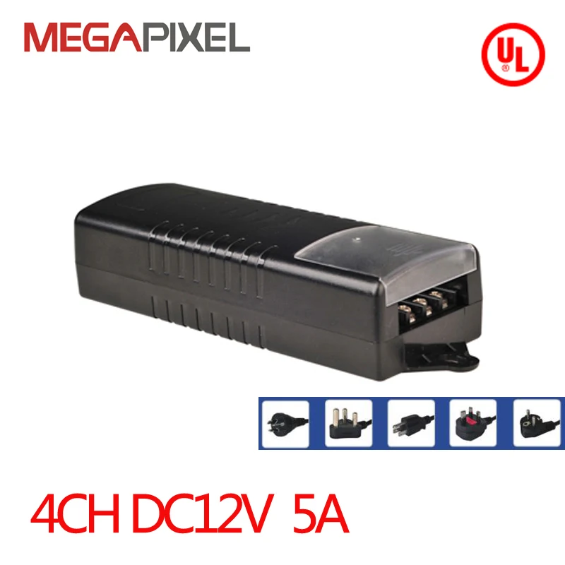 

CCTV Power adapter Power Supply 4Ch DC12V Power box 5A For CCTV video Surveillance security hikvision dahua IP cameras