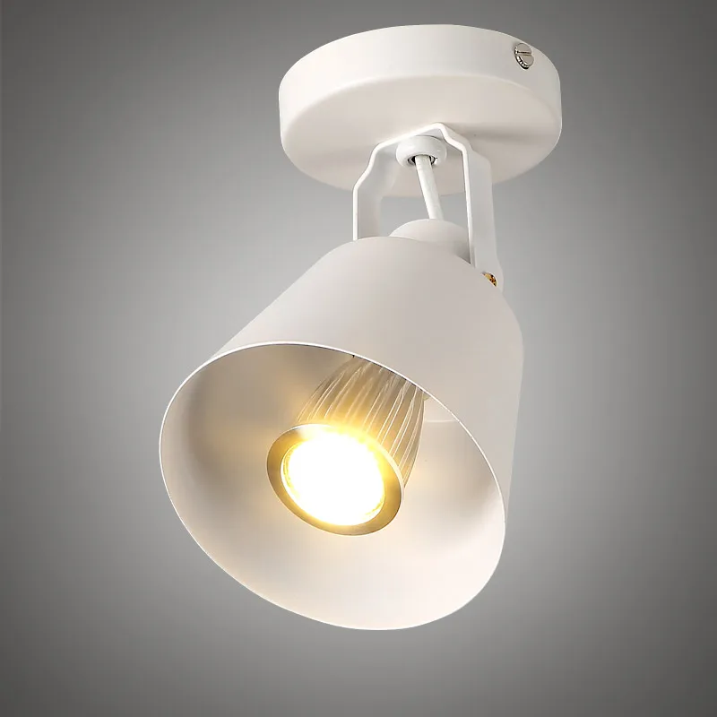 

Industrial Chandelier Vintage Lamp Ceiling Led Lights For Home Decor Living Room White Black Wrought Iron Lighting Fixtures E27