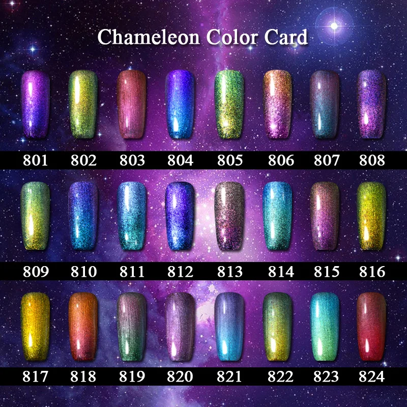 Saviland 1pcs Chameleon Mood Change Gel Nail Polish Saviland 1pcs Chameleon Mood Change Gel Nail Polish Varnish Phantom Color Need Black Varnishes In From Beauty Health On