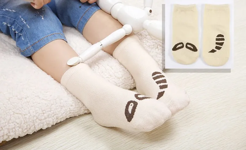 1 пара теплые удобные милые нескользящие носки для детей 0–3 лет с рисунком застенчивого кролика спортивные детские носки зимние носочки для новорожденных из хлопка