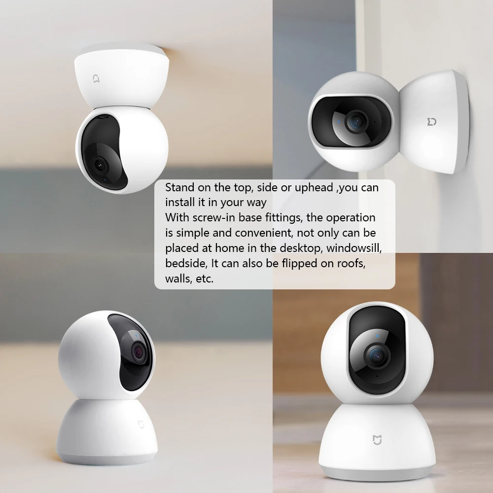 Оригинальный Xiaomi Mi Mijia умный дом камера безопасности 1080P HD 360 градусов ночное