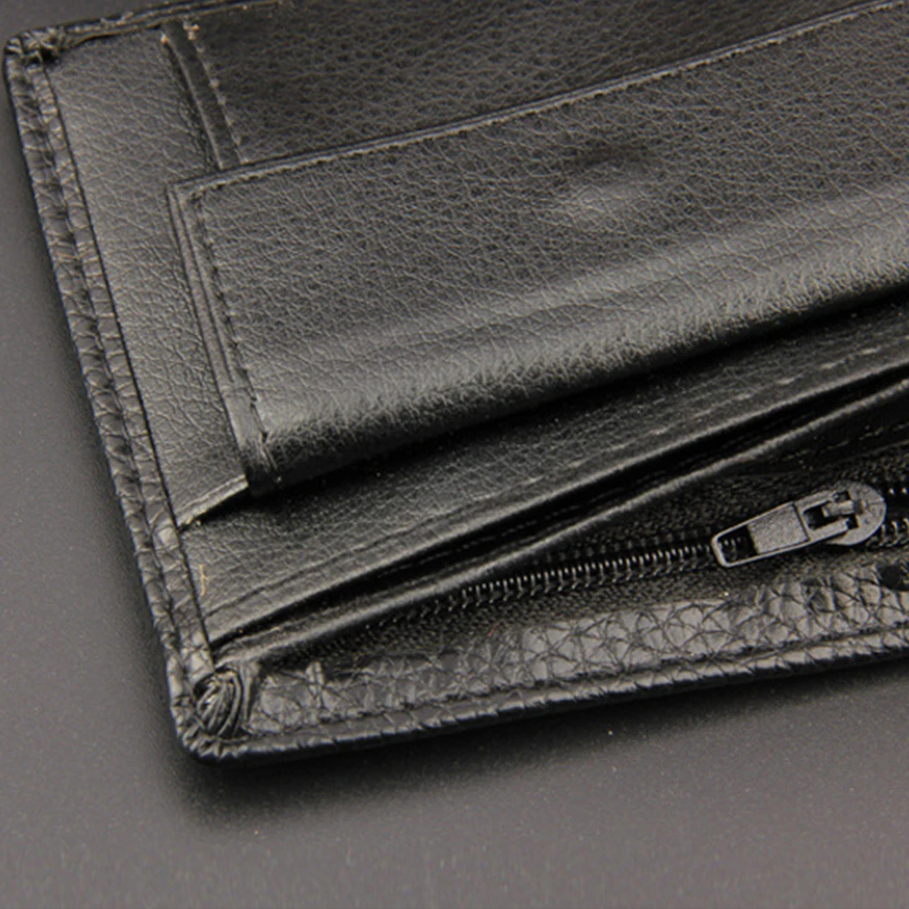 Практичный карман монета двойные повседневные портативные портмоне Классический PU кожаный простой мужской кошелек держатель карты подарок тонкий
