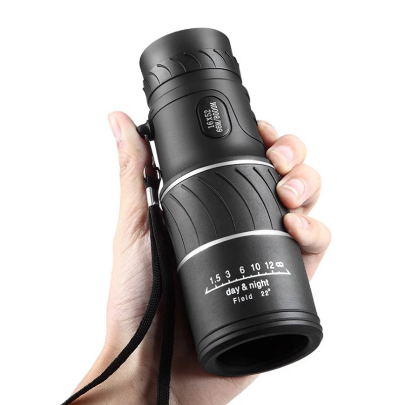 16X52 HD Pocket Monocular Focus Optic Lens Handheld Travel Telescope Night Vision Binocular Spotting Scope Camping Hunting | Инструменты
