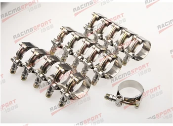

16PCS 3.75" inch Turbo Pipe Hose Coupler T-bolt Clamps Stainless Steel 98/106mm