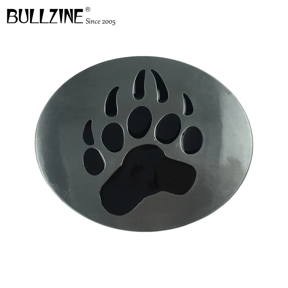 Ковбойский ремень Bullzine bear paw в ковбойском стиле Подарочный с пряжкой и оловянной