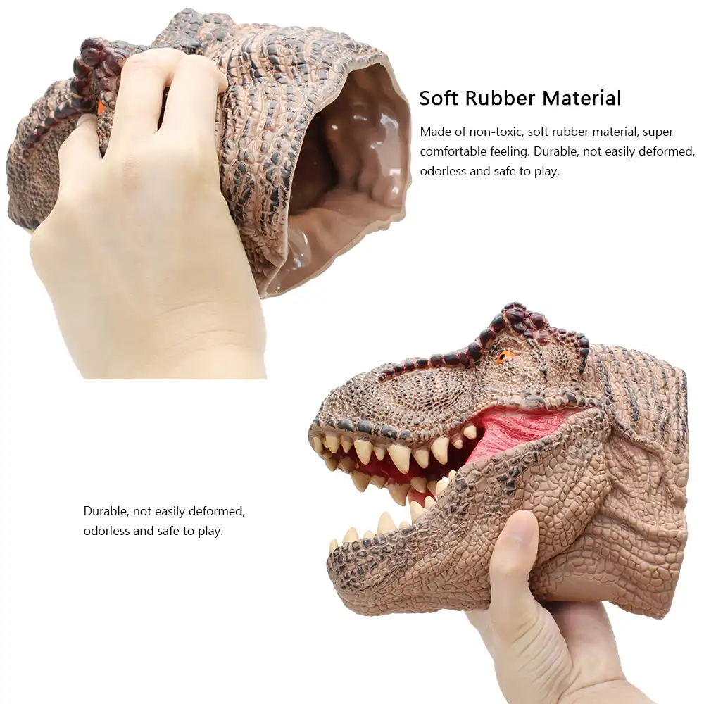 realistic dinosaur hand puppet