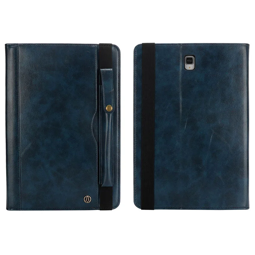 Case for Samsung Galaxy Tab S4 10.5 inch SM-T830 T835 With Pencil Holder Leather Flip Case Card Slot Smart Cover Sleep Awake Up (80)