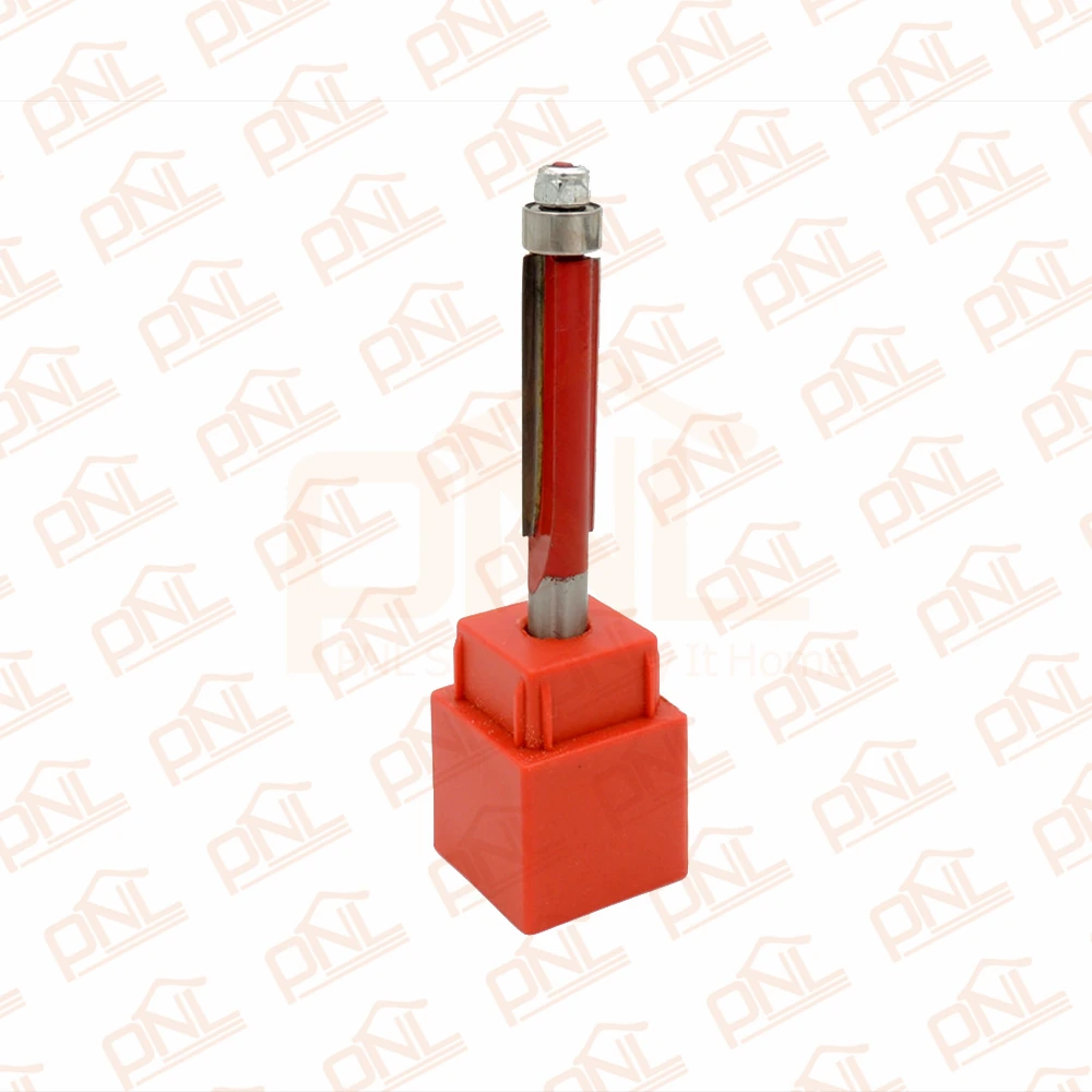 

3/8" (Dia.) 1/4" Shank Flush Trim Router Bit End Bearing 2 Flutes Router Bit