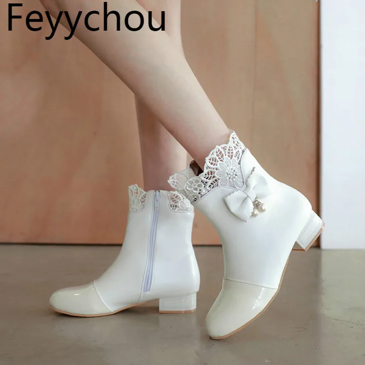 cute low heel boots