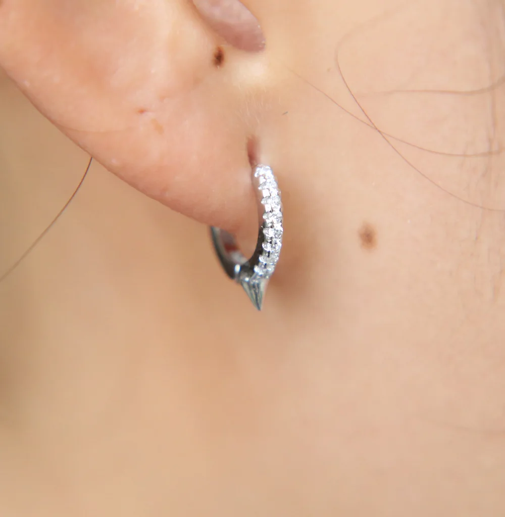 2018 Hot Fashion Real 925 Silver Circular Dot Stud Earrings With Color Plated For Women Authentic Original Jewelry Gift (6)