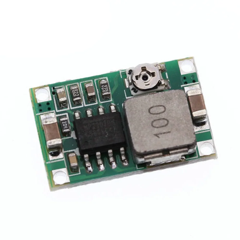 

10pcs Airplane Module Mini 360 DC Buck Converter Step Down Module 4.75V-23V to 1V-17V LM2596 2A 17x11x3.8mm