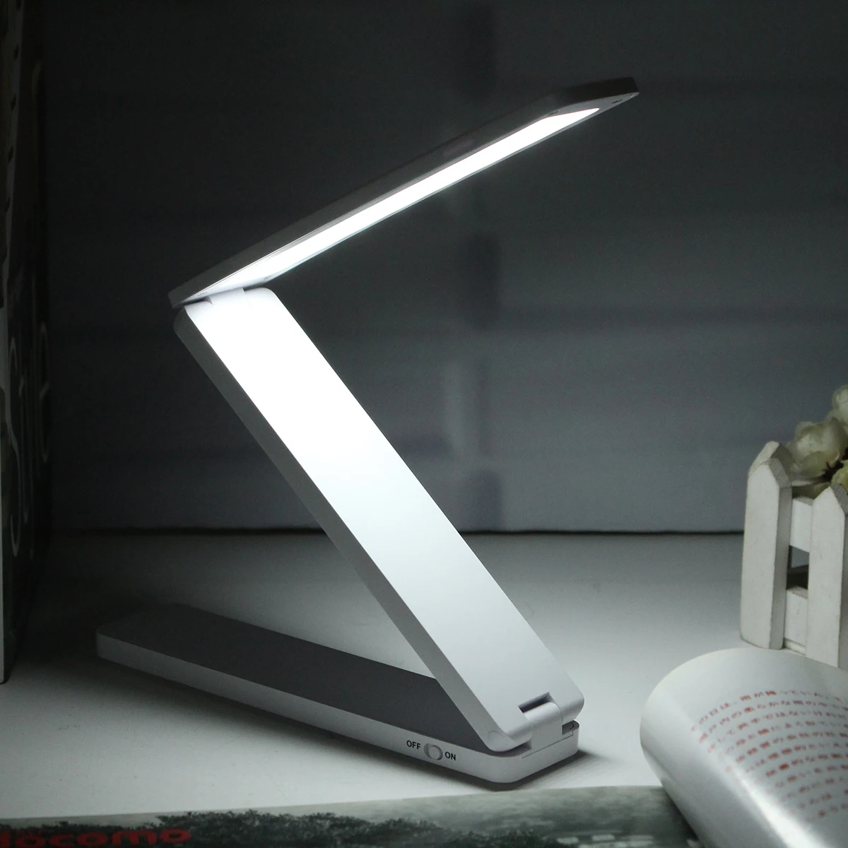 

Portable Rechargeable Adjustable Foldable 16 LED Night Light Desktop Bedside Reading Lamp Table Lamp Eye Protection Desk Light