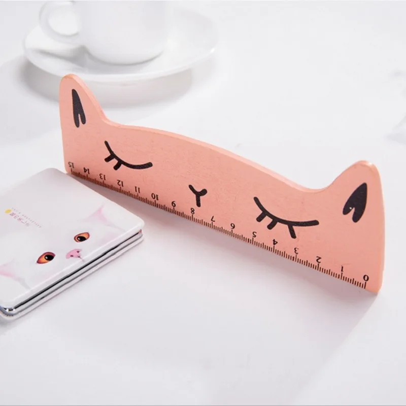 

Cat Winter Clothes Lovely Cute Cat Ruler Mesure Ruler Stationery For Student Children studying Cat winter Suit