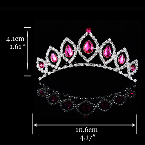 Crown for Girls Show Bridal Crown Tiara Diadem Crystal Floral Wedding Bridal Hair Accessories Head Jewelry