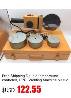 Пластиковый сварочный аппарат для контроля температуры, сварочный аппарат для пластиковых труб AC 220 V 1500 W, 75-110mm a резак в подарок