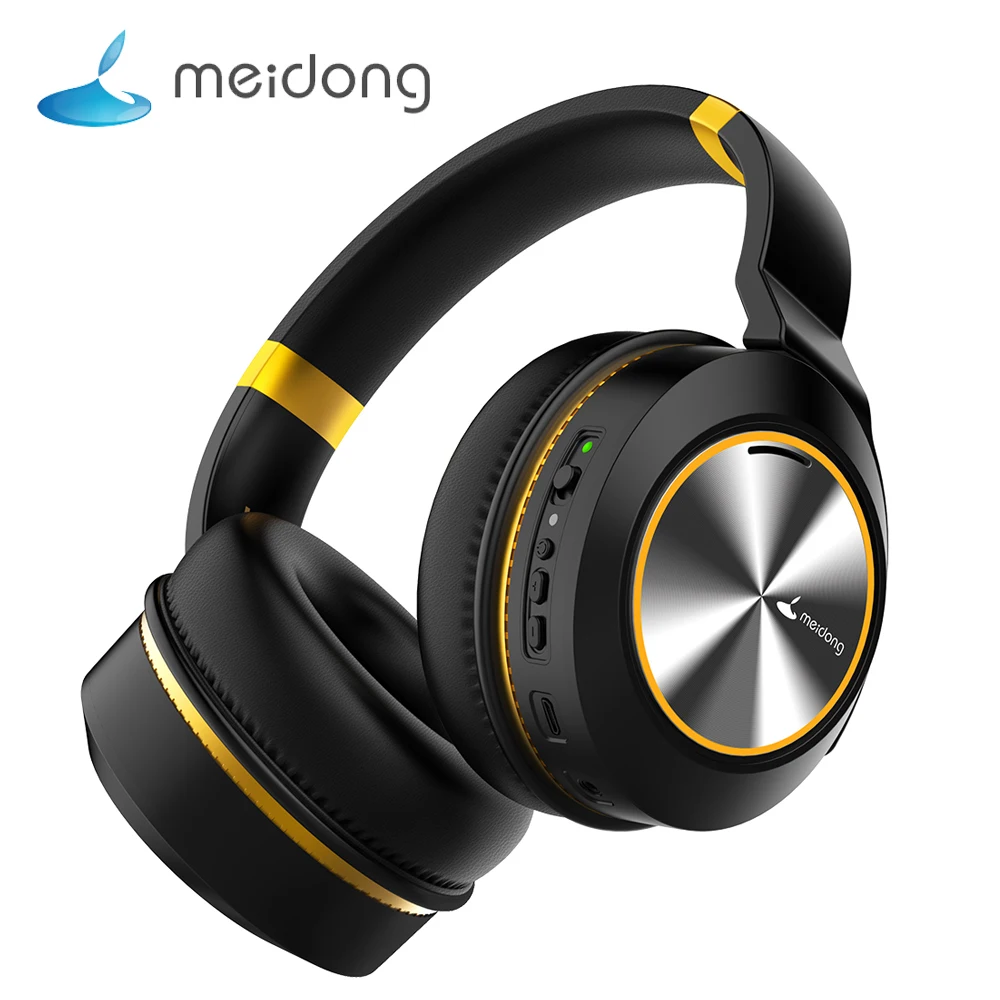

Meidong E8 High Quality ANC Active Noise Cancelling Headphones Bluetooth Wireless HIFI Headset with Mic Smartphone PC Earphones