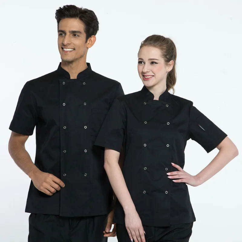 black chef coat womens