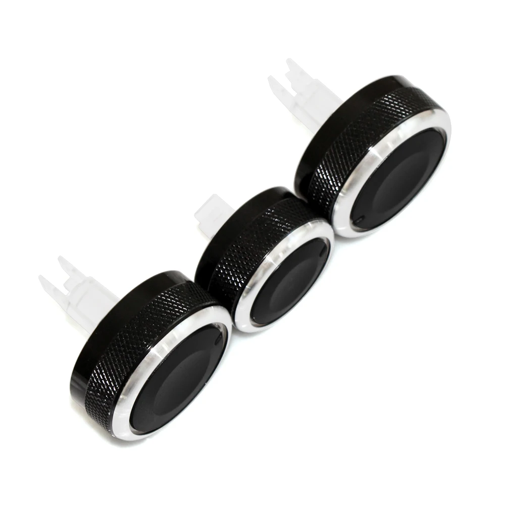 

3 PCS Aluminum Alloy Air-Conditioning A/C Knobs Switch For Nissan Livina Tiida Geniss NV200