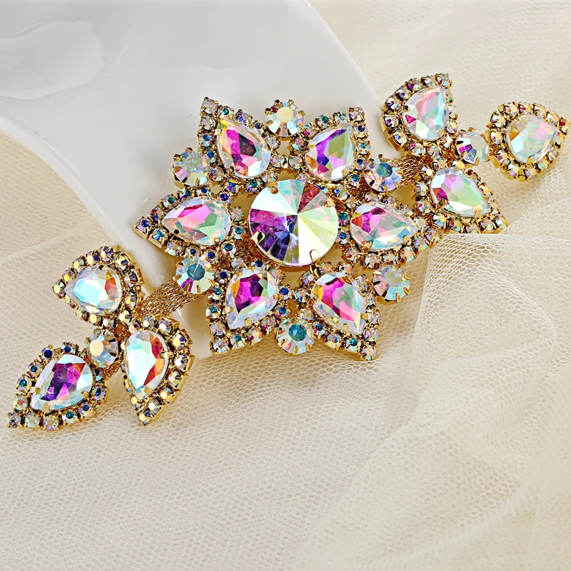 1 шт. аппликация с кристаллами|non hotfix rhinestones|crystal appliquenon |