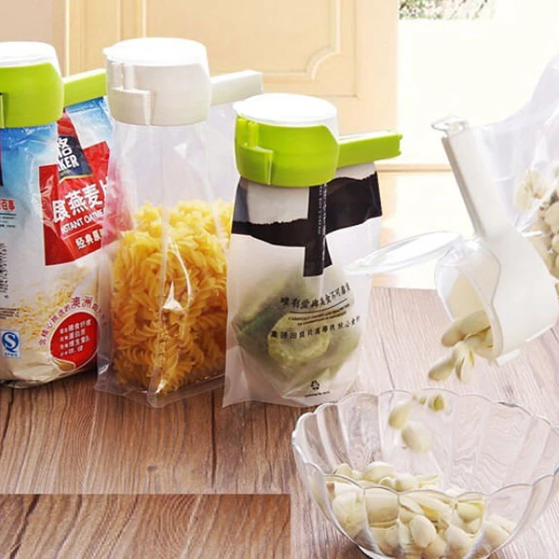 Snack Sealing Clip Fresh Keeping Sealer Clamp Plastic Helper Food Saver Travel Kitchen Tool 1PCS Seal Pour Food Storage Bag Clip