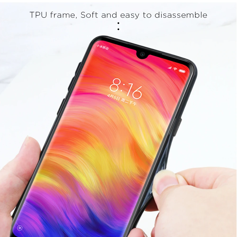 Градиентный чехол из закаленного стекла для телефона для Xiaomi Redmi 8A 8 7A 6A Капа Redmi 8 7 6 Redmi8 8A жесткий Стекло чехол на заднюю панель