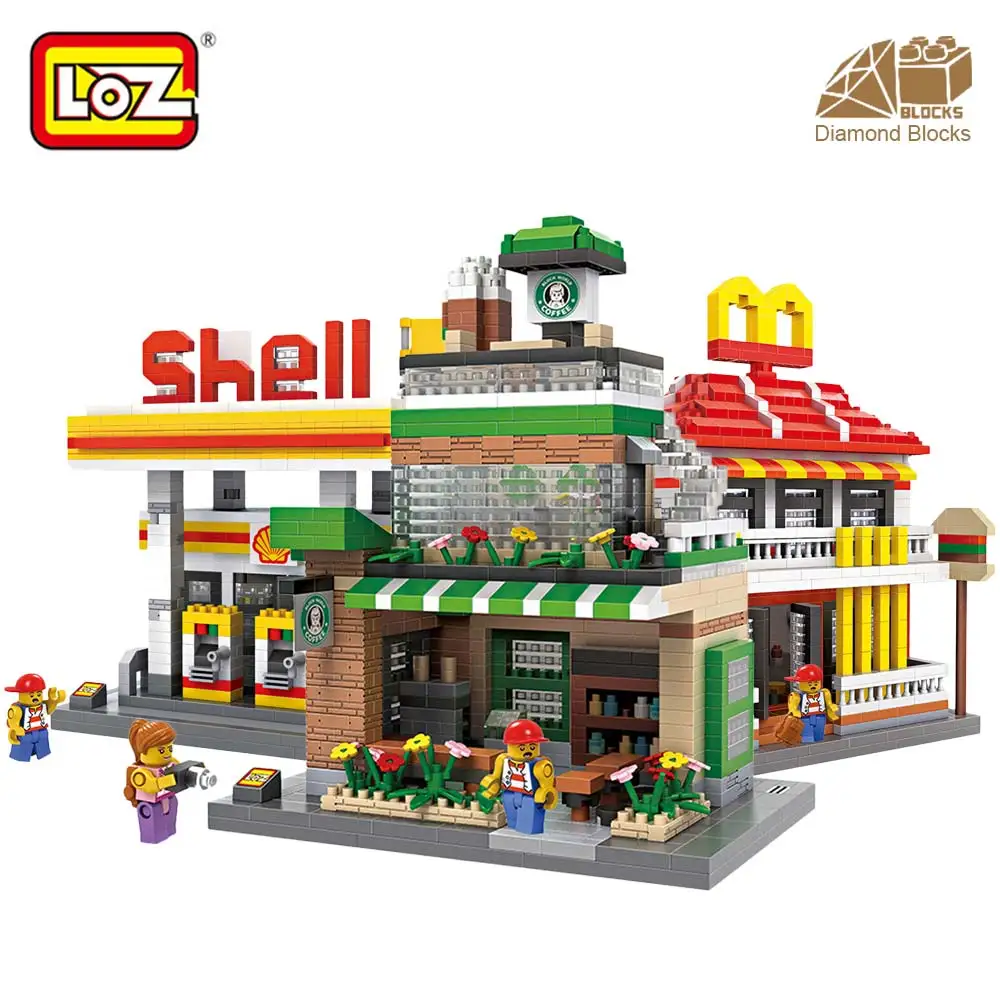 LOZ Diamond Blocks Architecture Mini Street View Building Blocks Bricks City Store Shop Model Gift for Children Toys Educational LOZ Diamond Blocks Architecture Mini Street View Building Blocks Bricks City Store Shop Model Gift for Children Toys Educational
