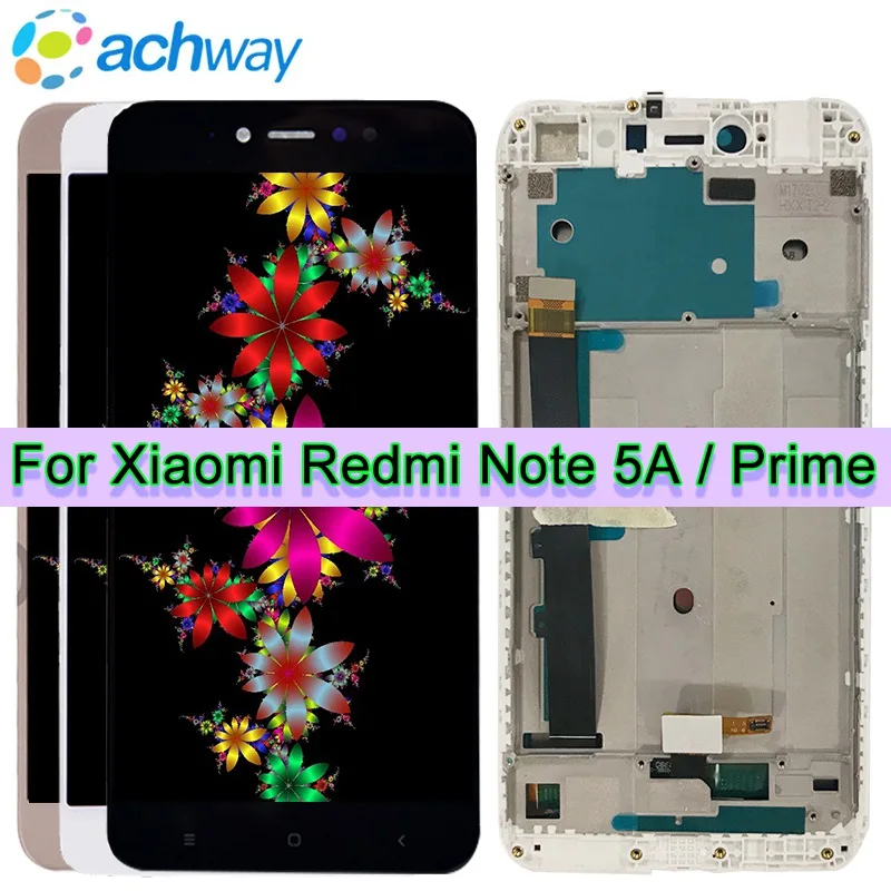 

Original 100% Test Xiaomi Redmi Note 5A LCD Display Touch Screen Digitizer Assembly Replacement xiaomi Note 5A Prime LCD Display
