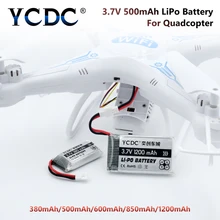 YCDC Li-Po Battery 1200 / 850 / 600 / 500 / 380 /mAh 3.7V For Syma WLtoys Hubsan JJRC Drone Quadcopter Rechargeable Batteries