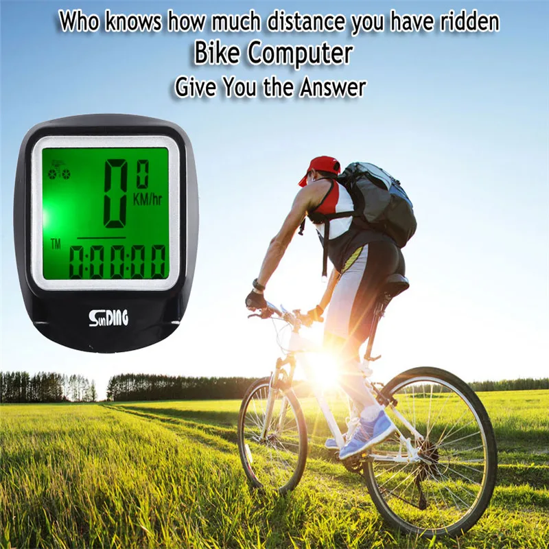 

Bicycle Computer Water Resistant Bike Computer Speedometer with LCD Backlight Multifunction Water Resistant Cycling Speedometer