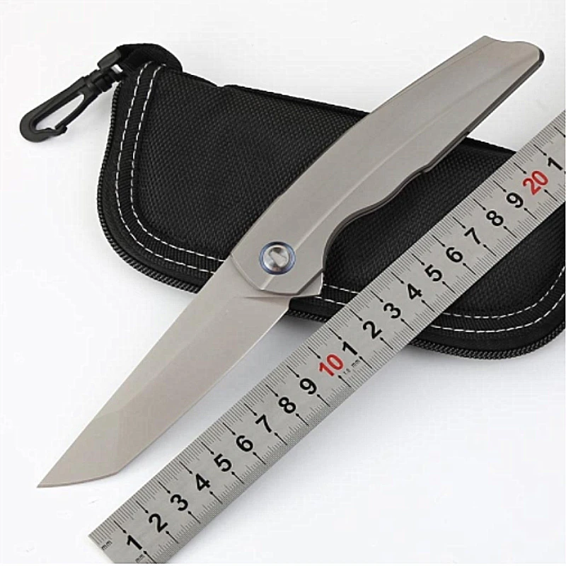 

KESIWO folding knife M390 blade titanium handle pocket camping survival hunting knives flipper CNC tactical Portable EDC knife