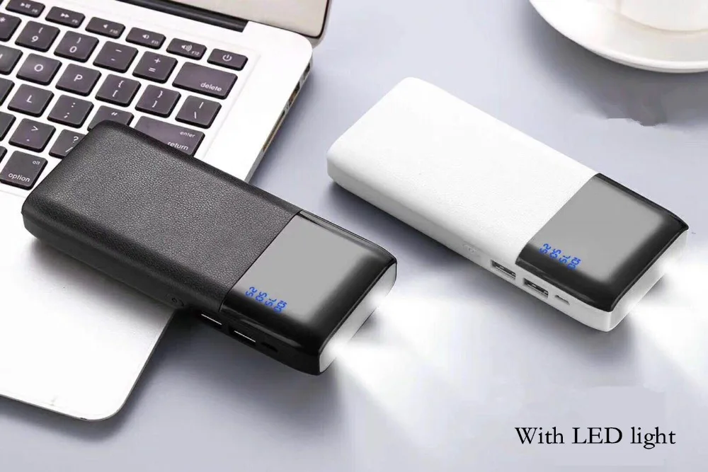 Горячая 20000 mAh Универсальный ультра тонкий светодиодный Банк питания Портативный