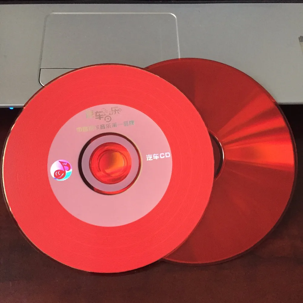 10 дисков Yihui класс A 700 MB 52x пустой Печатный красный автомобиль CD-R диск