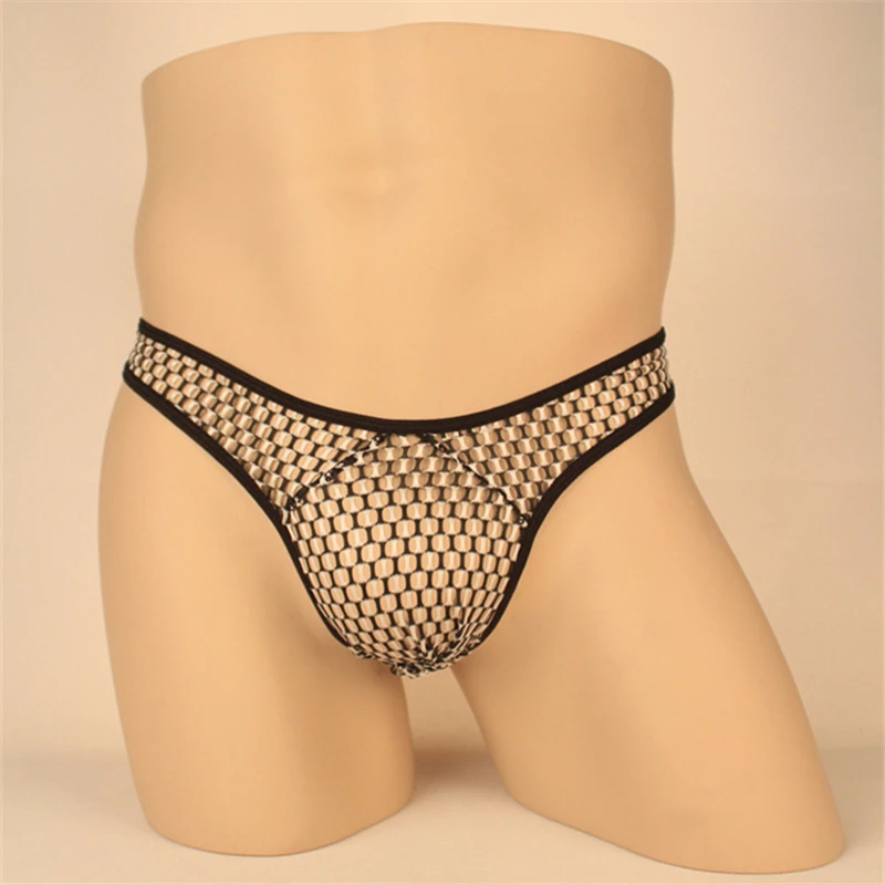 Breathable Mesh Briefs Men Sexy Underwear Jockstraps G Strings And Thongs Men Erotic Panties Perspective Gay Panties Mens Thongs (12)