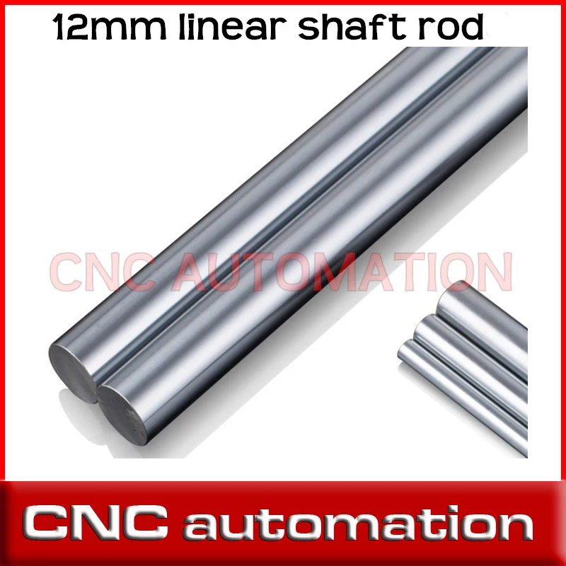 

2pcs axis 12mm - 460 480 500 mm 3D printer rod shaft WCS linear shaft chrome plated linear motion guide rail round rod Shaft CNC