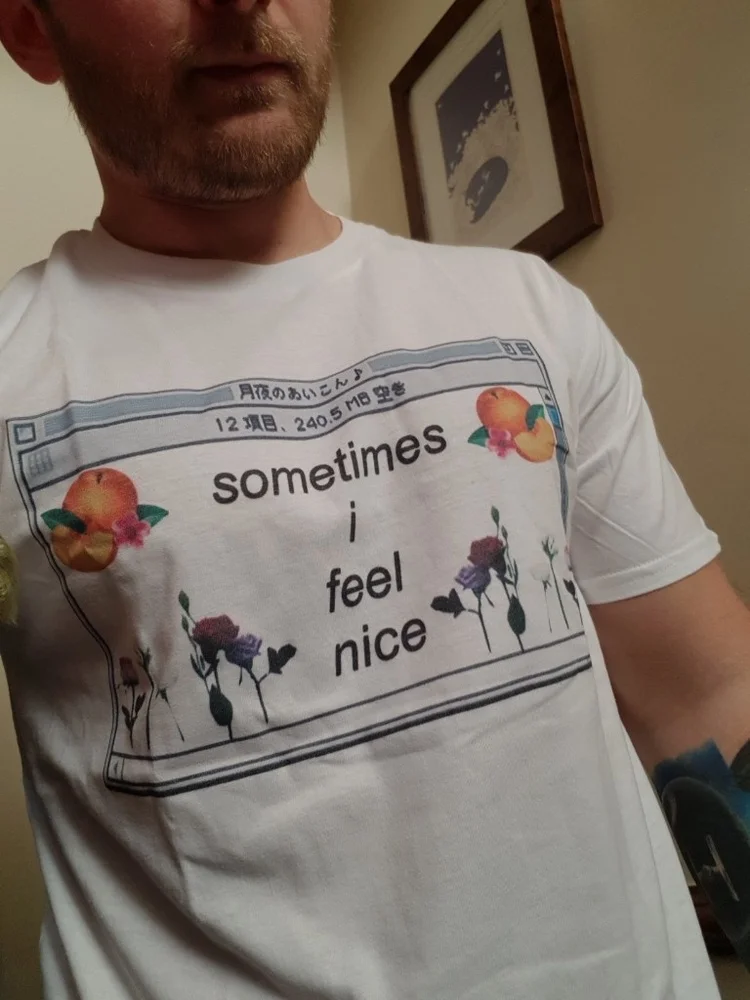

kuakuayu HJN Sometimes I Feel Nice Windows Flowers Print Tumblr Fashion Grunge Aesthetic T-Shirt Indie Cool T-Shirt Hipsters