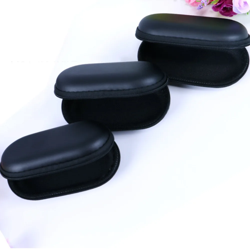 

2018 New Earphone Hard Box Bag Headphone Case Ear Pads 100*60*40mm USB Cable Charger Storage Earphone Case Accessories