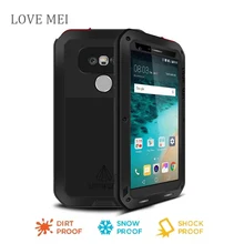 Love Mei for lg g5 Waterproof Shockproof Gorilla Glass Metal Aluminum Case Cover For lg g5 Three proofing cases