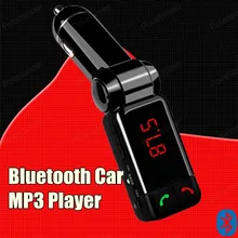 Смартфон bluetoothMP3 плеер громкой связи car kit Dual USB Зарядное устройство fm-передатчик громкой связи с Micro SD/TF Card Reader