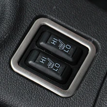 Для Mitsubishi Outlander 2013 подогрев сидений декоративная рамка для кнопки из нержавеющей стали
