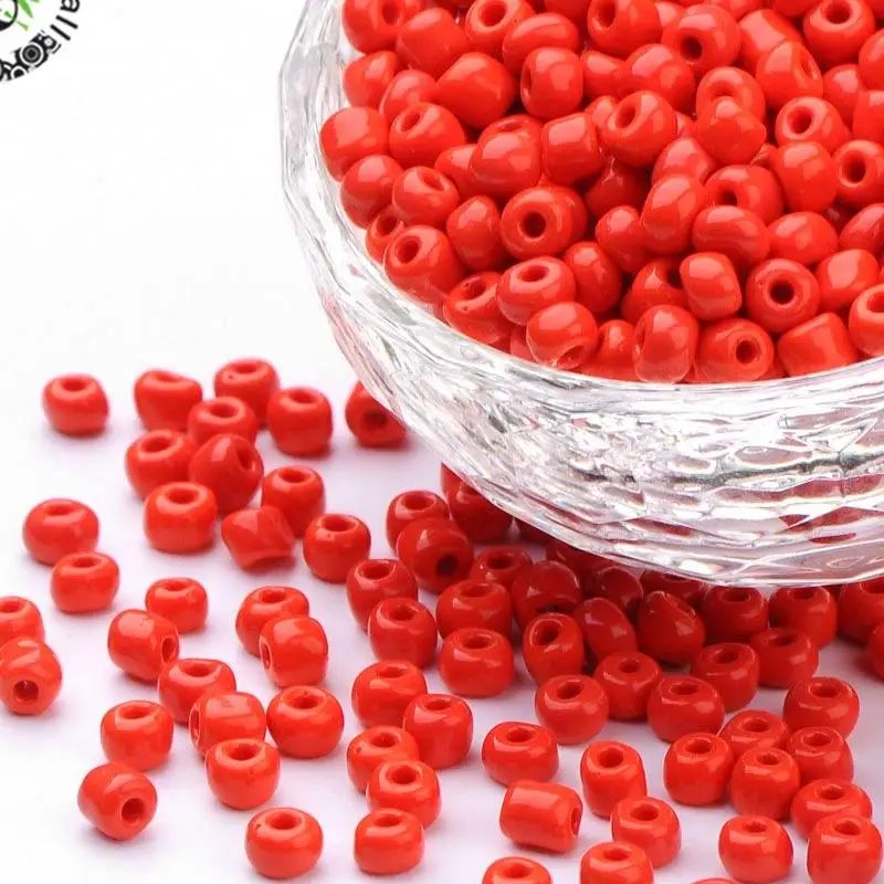 Pandahall 4500pcs/pound Glass Czech beads Seed Bead Opaque Colours