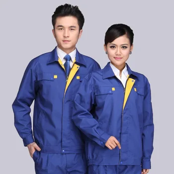 

10 sets Long Sleeve Workwear Suit Men/Women Working Cloth Wear-resistant Security Overalls For Repairman Machine Auto Repair