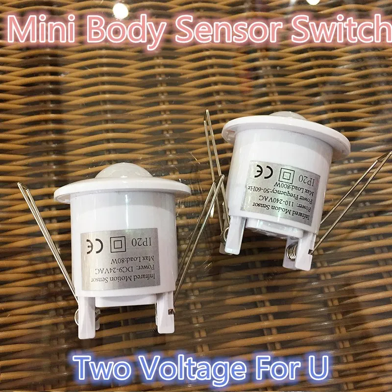 Mini Time delay Adjustable 360 Degree Ceiling PIR Infrared Body Motion Sensor Detector Lamp Light Movement Switch DC9-24V HH (5)