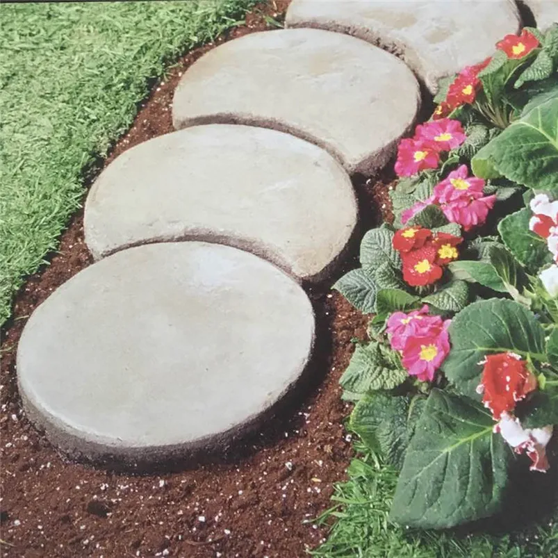 Paving Mold Driveway Patio Stepping Stone Pavement Paver Path Maker DIY Floor Garden Design Paving Mould 40MR051