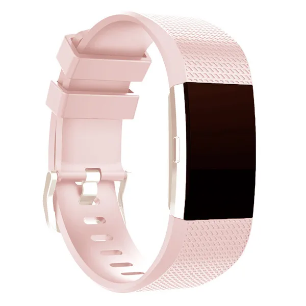 Горячая силиконовые сменные часы ремешок для наручных часов банда ремешок для Fitbit Charge 2 Charge2 Браслет аксессуар Браслет для наручных часов - Цвет: Light pink