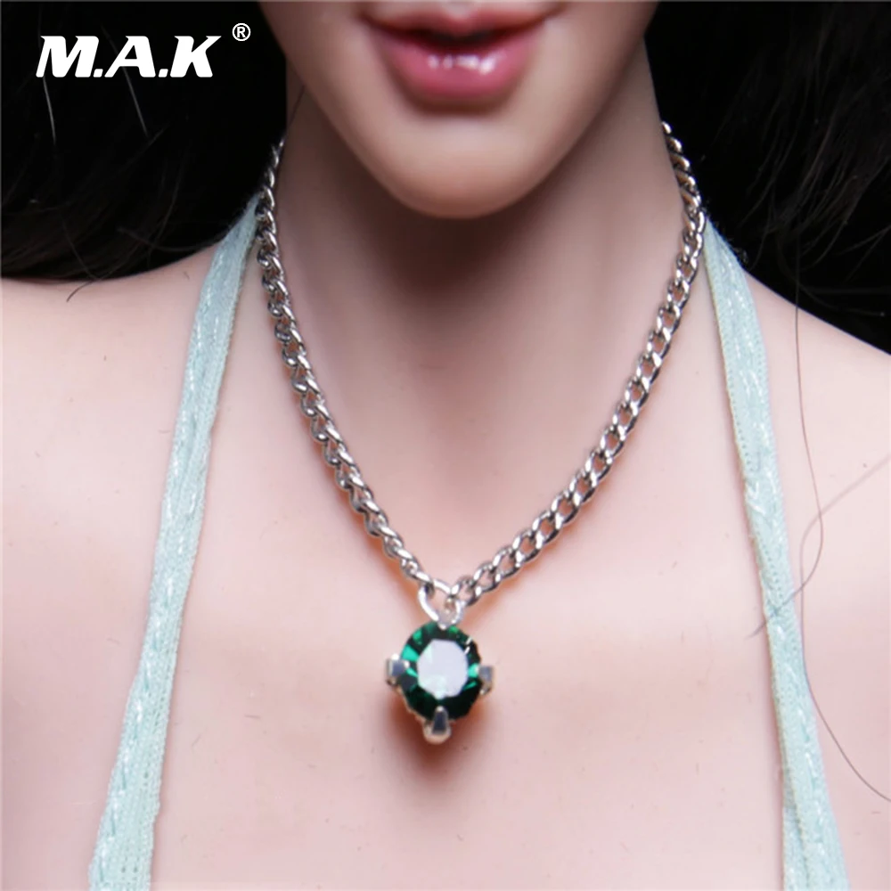 1//6 Women/'s Silver Necklace Model For 12/" Female Action Figure Doll Toy