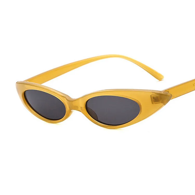 DJXFZLO новые модные милые сексуальные женские солнцезащитные очки кошачий глаз женские брендовые дизайнерские маленькие Солнцезащитные очки женские Oculos de sol UV400 - Цвет линз: C3