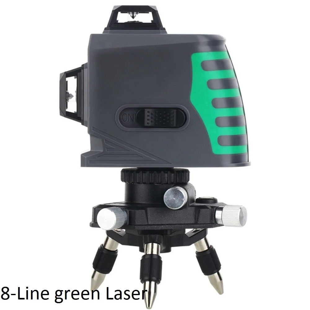 

8 12 Lines Green Laser Level Self-leveling Alignment Precise Measurement Horizontal 360 Degree Rotary 3D Wall Level Accessories