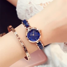 KIMIO NEW Brand Imitation Ceramic Gold Watches Women Fashion Watch Luxury Quartz-watch Wristwatches Women’s Watches For Women